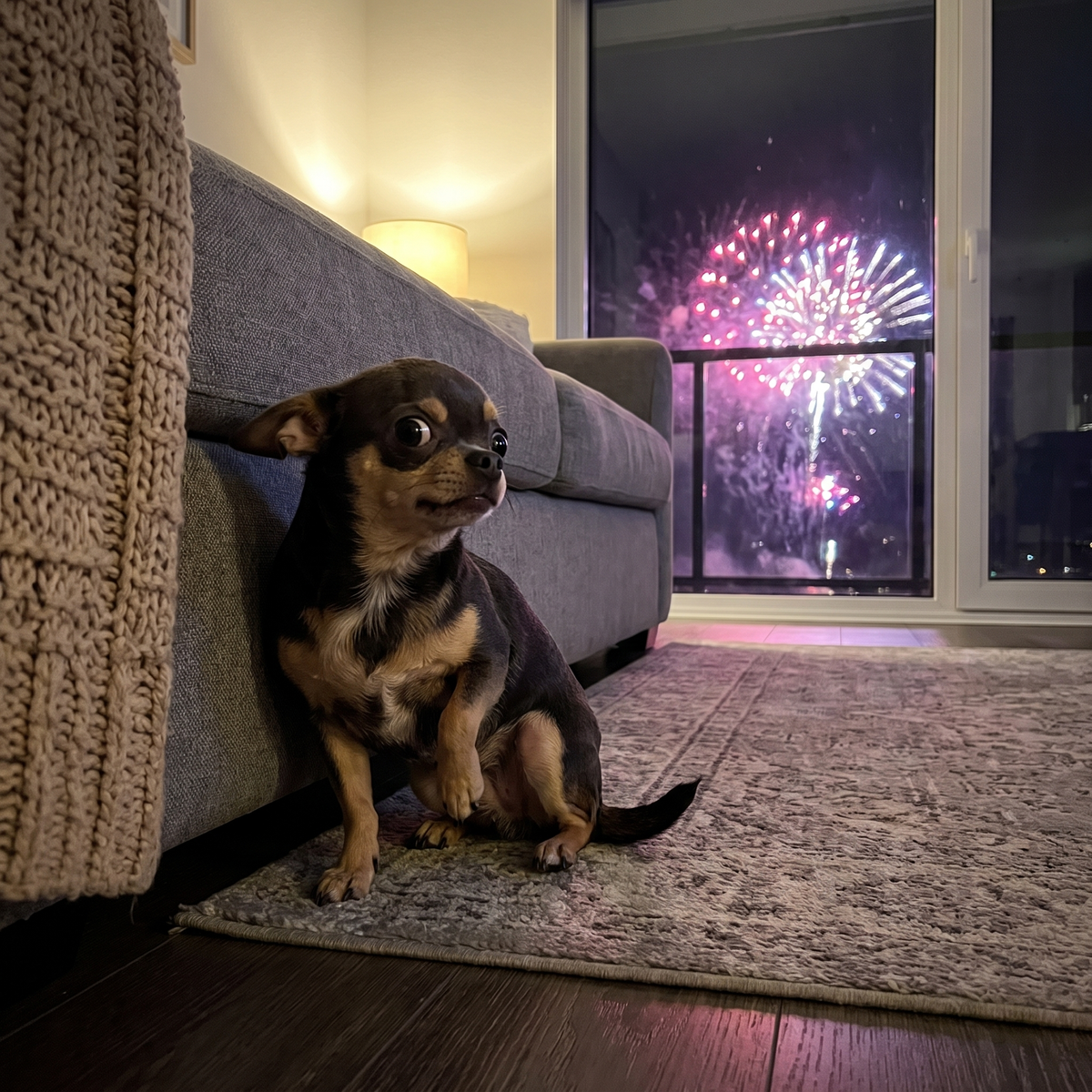 🎆 Dla Twojego psa Sylwester to nie zabawa. To strach