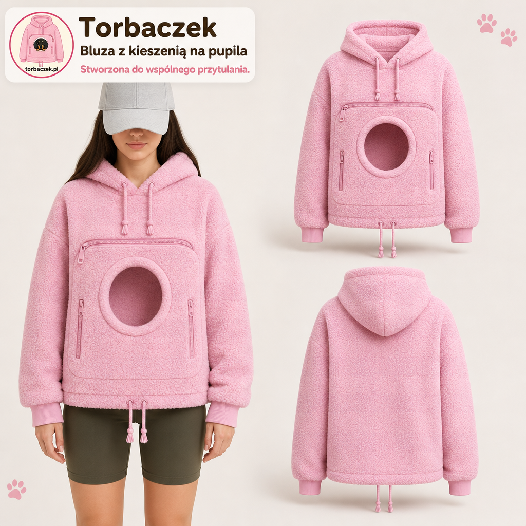 Torbaczek - bluza z kieszenią na psa i kota